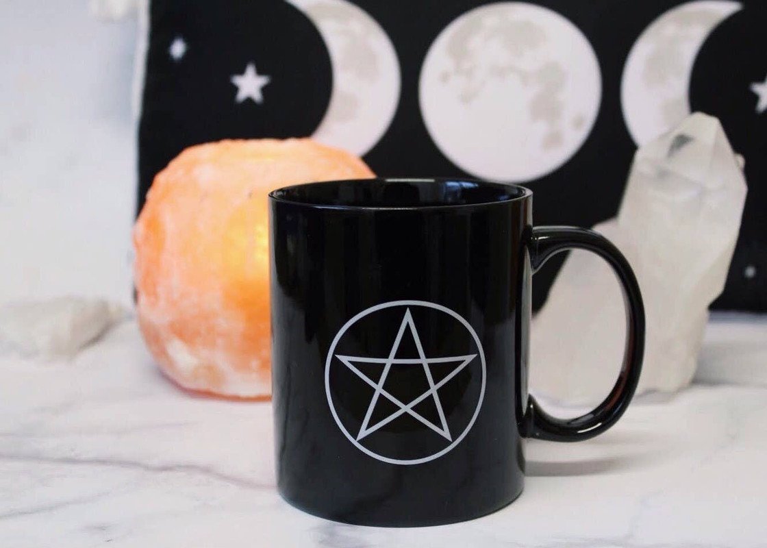Pentagram Black Mug - Image 2