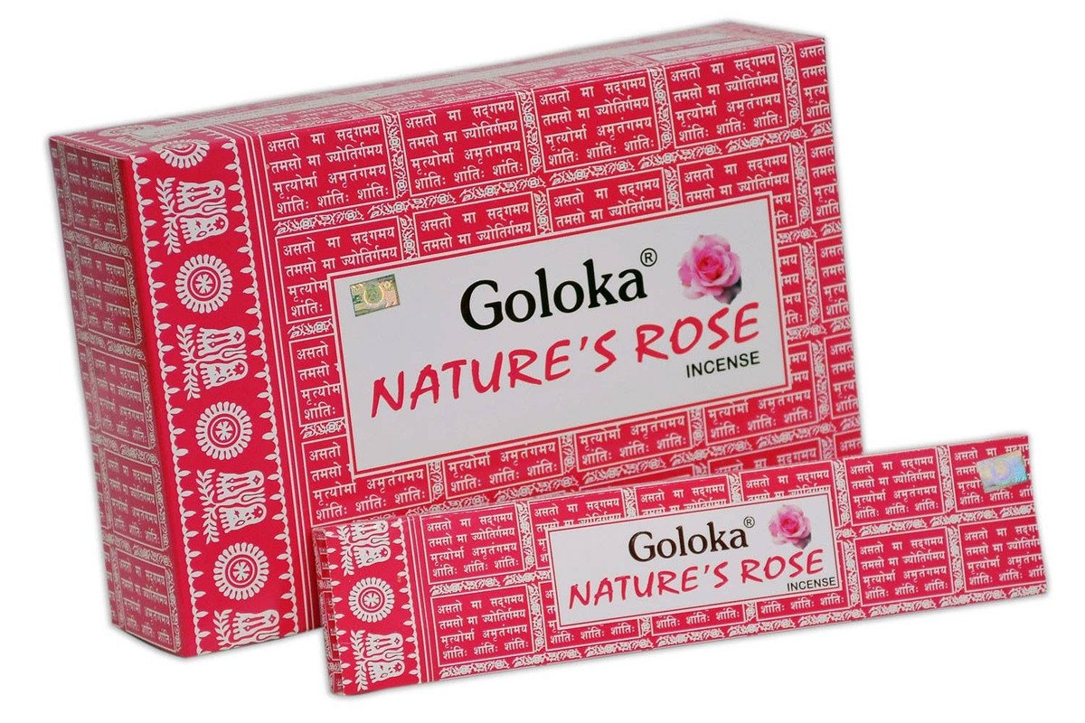 Goloka Nature's Rose Incense 15 Grams
