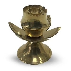 Brass Lotus Incense Holder