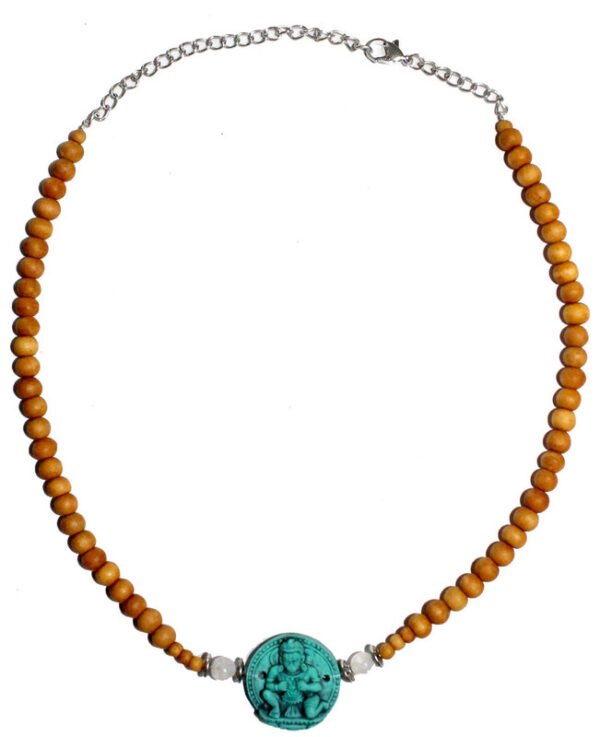 Chocker Sandalwood -Turquoise  Hanuman