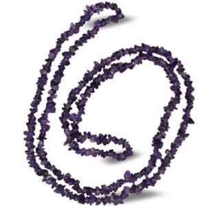 Chips Stones Necklace Amethyst