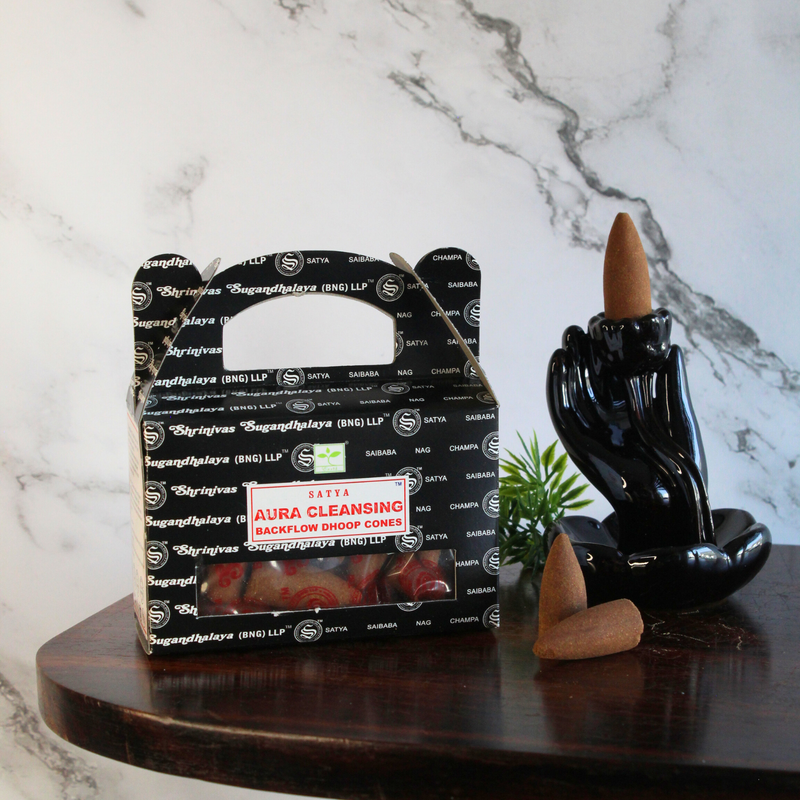 Satya Aura Cleansing Backflow Dhoop cones - Image 4