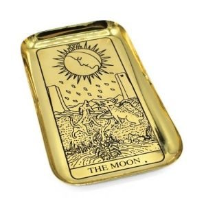 Brass Tarot Tray - The Moon