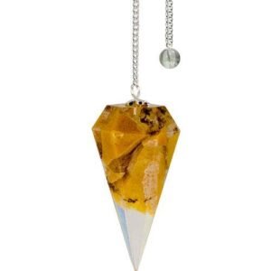 Orgone Color Resin Pendulum Yellow Ave