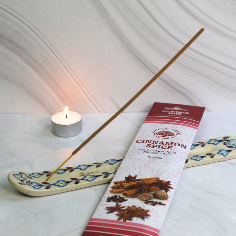 Green Tree Cinnamon Spice Incense 15 Sticks - Image 4