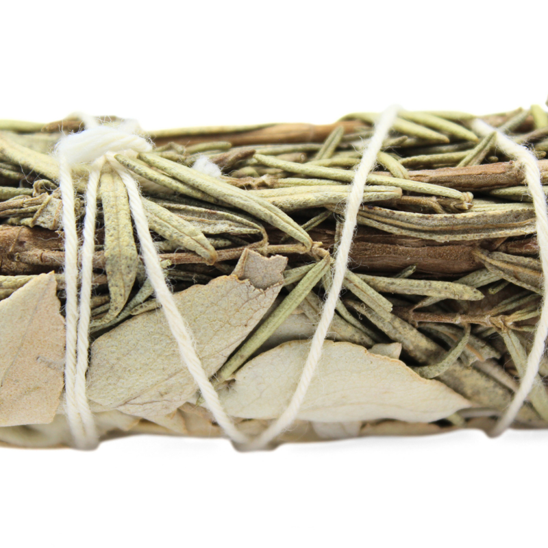 White Sage & Rosemary Smudge Stick 10cm - Image 2
