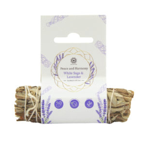 Peace & Harmony Lavender Sage Smudge Stick 10 cm with Label
