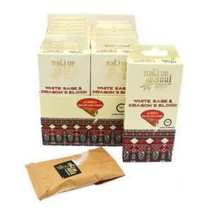 Green Tree Jumbo Backflow Cones White Sage & Dragon's Blood