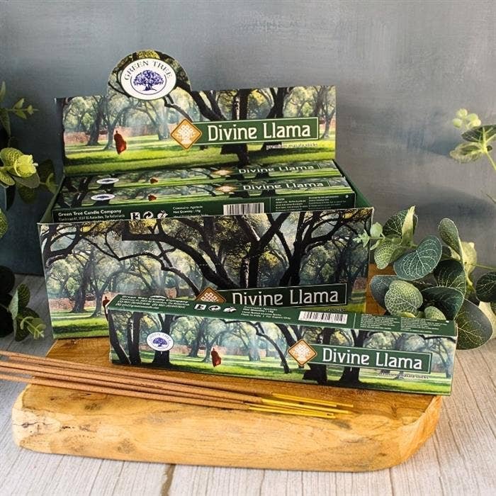 Green Tree Divine Llama Hand Rolled Natural Incense Sticks - Image 4