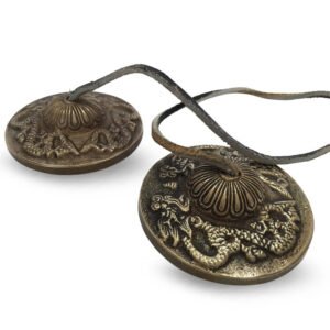 Ting-Sa Bell Dragon/Tibetan Signs Large