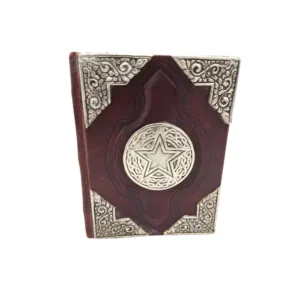 Leather Journal metal Pentacle