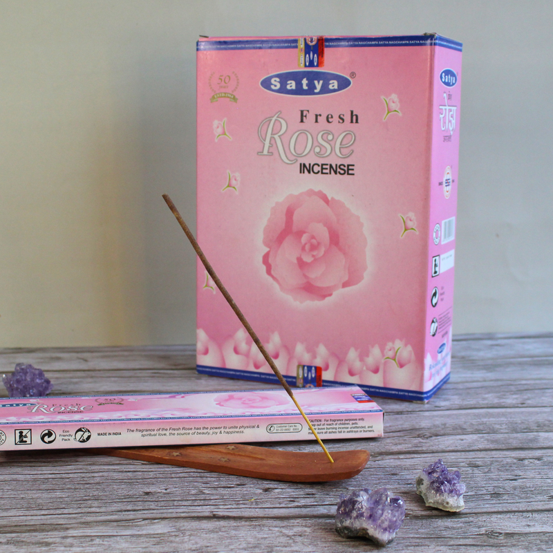 Satya Fresh Rose Incense Sticks - Image 4
