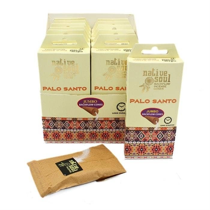 Native Soul Jumbo Backflow Cones Palo Santo