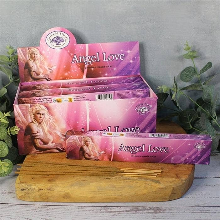 Green Tree Angel Love Hand Rolled Natural Incense Sticks - Image 4