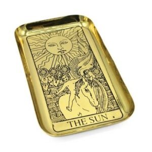 Brass Tarot Tray - The Sun