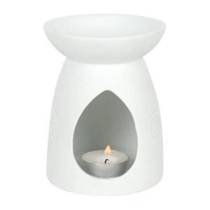 White Ceramic 7 Chakra Oil Burner