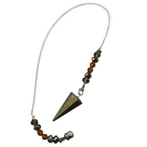 Brass Pendulum with Stones and Buddha Head