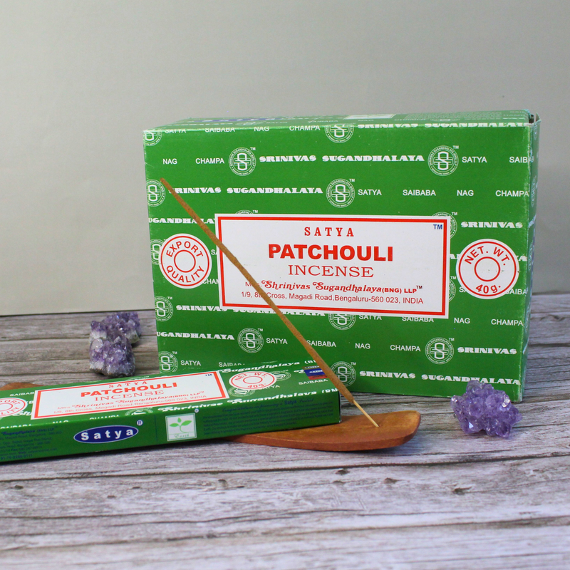 Satya Patchouli Incense Sticks (40 grams x 12 packs) - Image 4