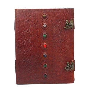 Leather Journal 7 Chakras 25x33cm