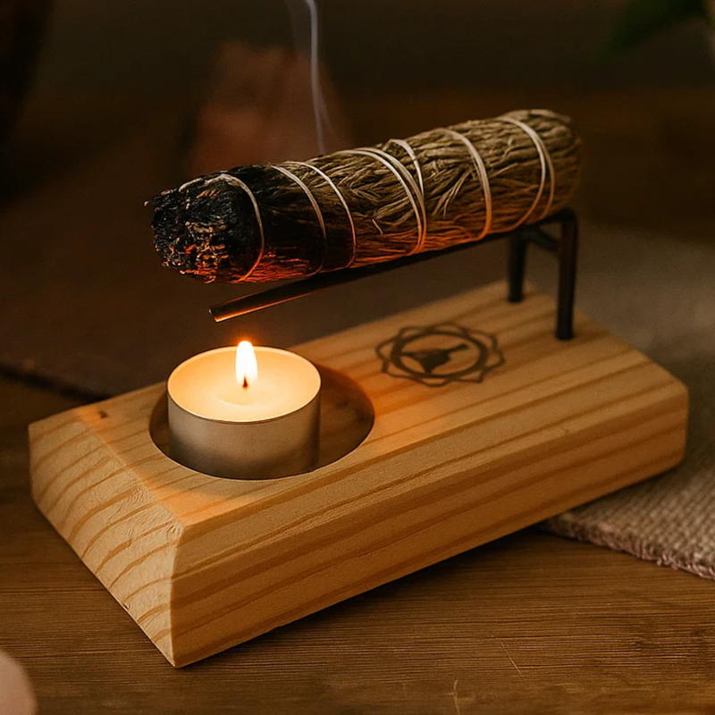 Palo Santo & White Sage Burner Mandala - Image 3