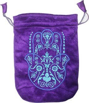 Velvet Bag Purple-Fatima Hand