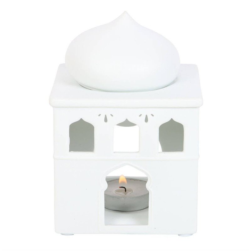 Off White Mosque Oil Burner and Incense Cone Holder - Image 4