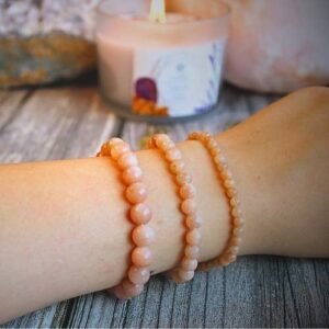 Sunstone beaded Bracelet - Tanzania