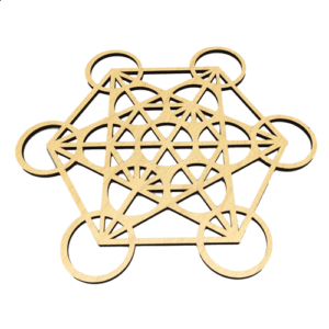 Wooden Grid Metatron Off-White 20cm Set of 2pcs