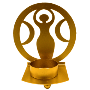 TeaLight Holder Crescent Moons Gold 10x11 cm