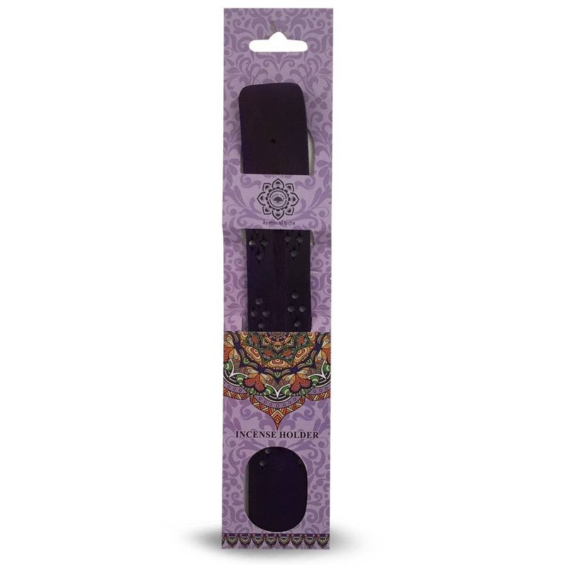 Green Tree Wooden Incense Holder Purple