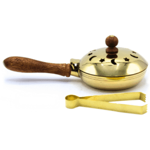 Incense Burner and Tong Brass ( 10 cm )