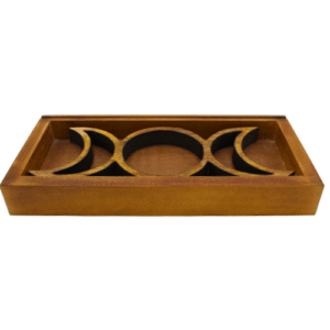 Triple Moon Crystal Tray & Tarot Card Holder