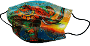 Yogi Mask Colorful Elephant