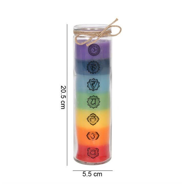 Tall Chakra Tube Candle - Image 2