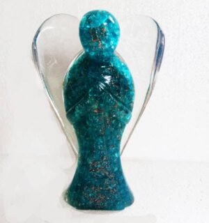 Orgone Angel Figurines- Blue Topaz 20cm
