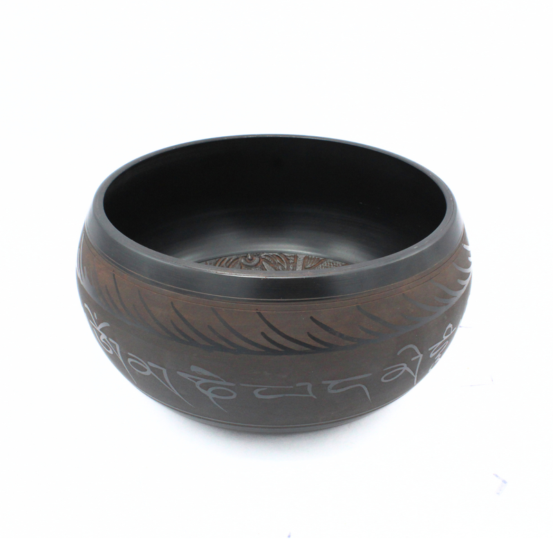 Singing Bowl aluminium 20 cm Buddha Red
