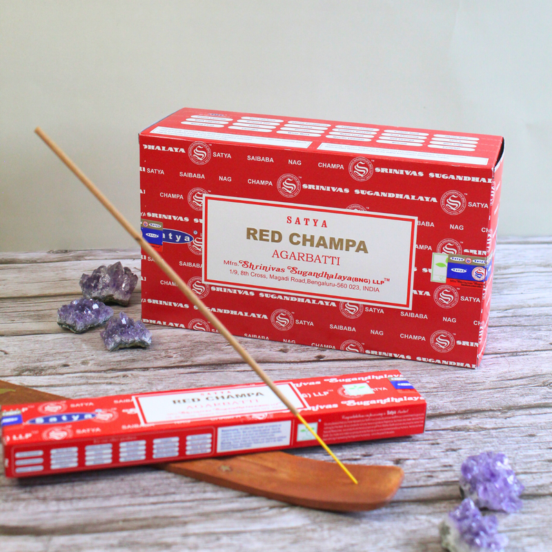 Satya Red Champa Incense Sticks - Image 4