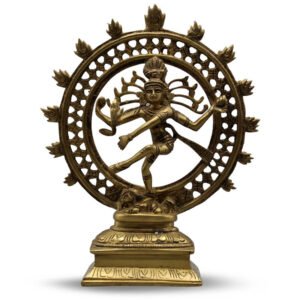 Natraj Dancing Double Ring (Brown Gold Finish) 9"