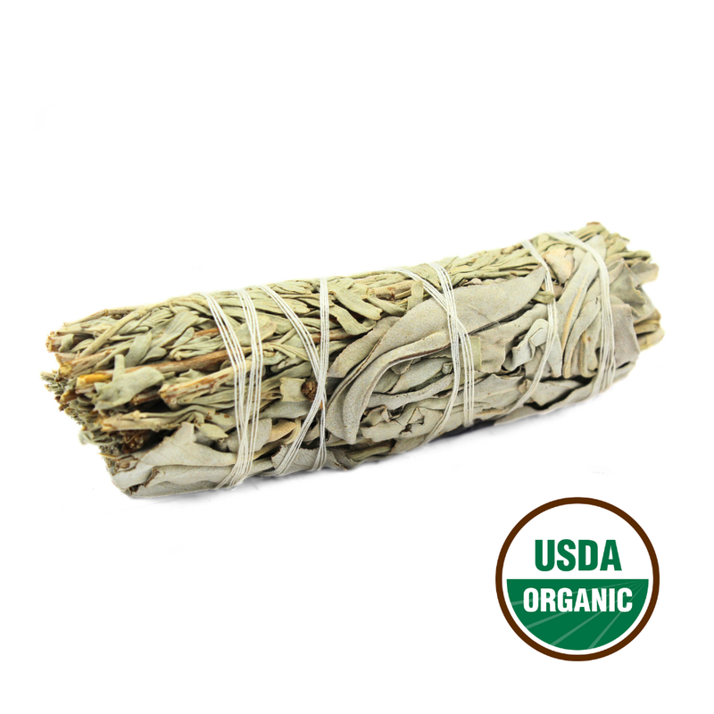 White Sage & Blue Sage Smudge Stick 10cm