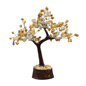 Gem Tree with Laughing Buddha 160 Beads - Reflecting