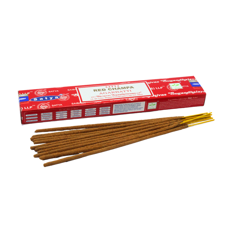 Satya Red Champa Incense Sticks - Image 3