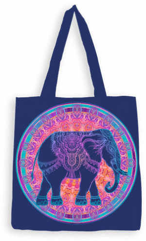 Tote Bag Elephant 36X40 cm