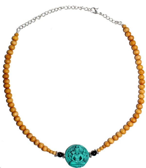 Chocker Sandalwood -Turquoise Shiva