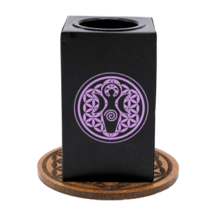Metal T-Light Holder & Incense Burner Spiral & Flower