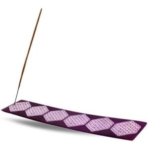 Purple Soapstone Incense Holder-Flower of Life