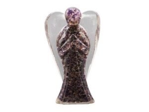 XL Orgone Angel Figurine Amethyst 20cm