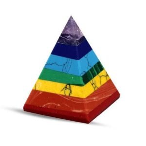 Stenen Pyramide - 7 Chakras 25-30 mm