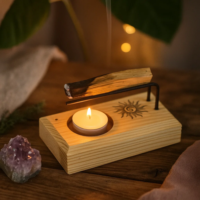 Palo Santo & White Sage Burner Sun - Image 3