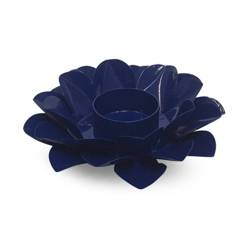 Lotus Candleholder Blue Third Eye Chakra