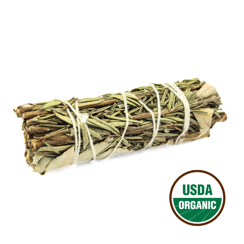 White Sage & Rosemary Smudge Stick 10cm